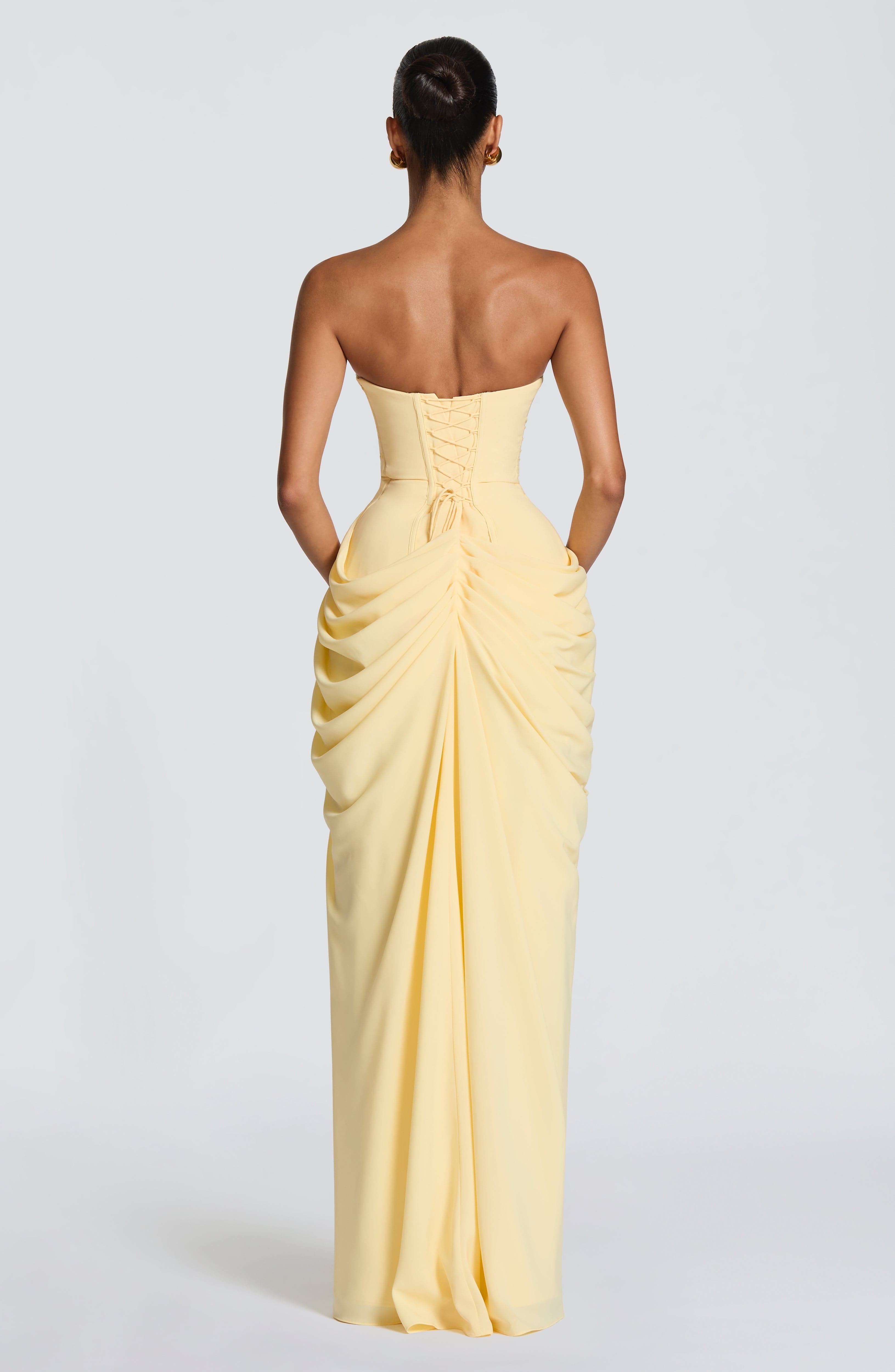 Maxikleid Cyra – Limone